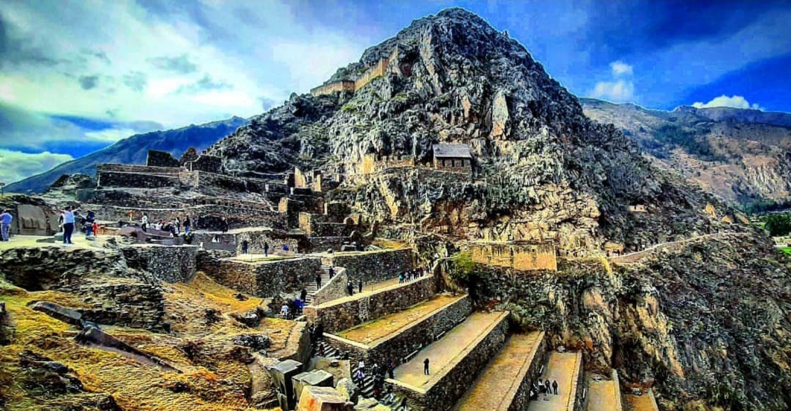 Ollantaytambo Inca terraces in the Sacred Valley