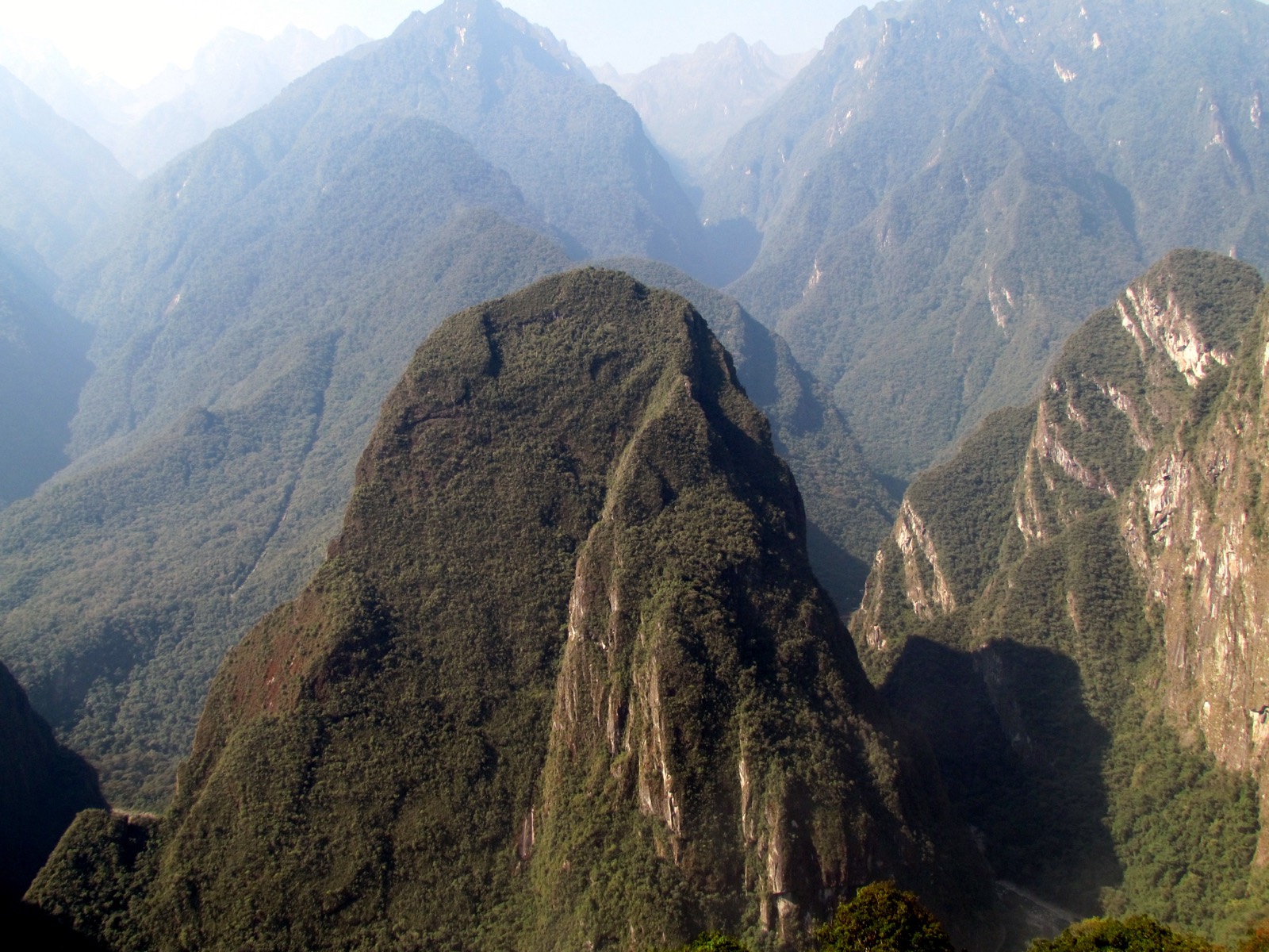 View toward the Sun Gate from the Inca Trail