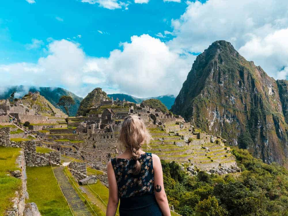 Looking at Machu Picchu